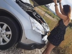 Video REAL ORGASM during PUBLIC "gear stick repairing" #Best TUTORIAL how to fix "car problems"