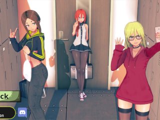 cartoon, small tits, maid, anime