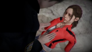 3D色情动漫-邪恶居民-和Claire Redfield打炮