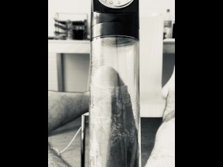 You must see my Cock in the Pump, Jerking off