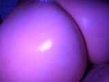 Step-sis throws her huge oiled ass back with Cum load 