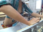 Preview 2 of Floating Metal Table part 4p3.2 - Woodworking Day 3 short cut 2 (music June Girl)