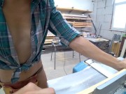 Preview 5 of Floating Metal Table part 4p3.2 - Woodworking Day 3 short cut 2 (music June Girl)