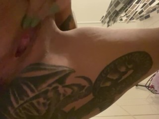 Petite Horny Slut Fucks Dildo and makes herself Squirt for the very first Time Ever!