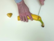 Preview 2 of How To Make DIY Homemade Fleshlight With Banana Peel