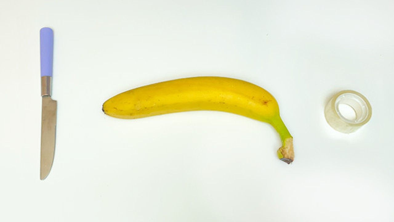 Banana flesh light