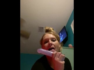 Lick my dildo 