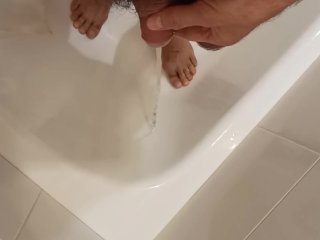 bathroom, feet, masturbation, solo male