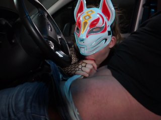 Hot Horny Pussycat Is Giving a Super Blowjob_in the Car. - And She Swallows AlmostEvery Drop of Cum