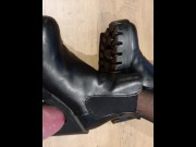 Preview 1 of Cum on her lovely ankle boots