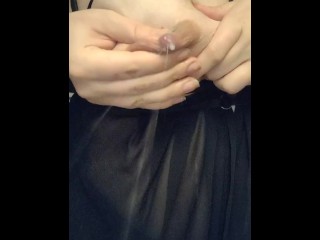 Breast pumping/milk squirting/titty play