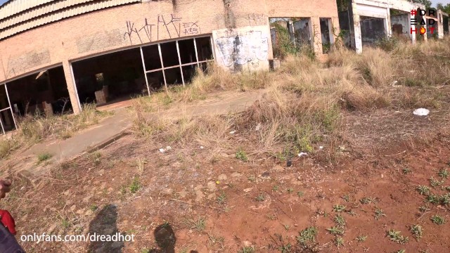 Public Fucking inside Destroyed Construction over a Highway - Amateur Dread Hot