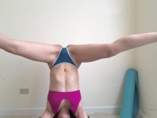 Doing Yoga and Spreading my Legs Wide Open for You!