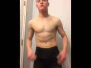Preview 3 of Twink strips post workout (compilation)