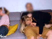 Preview 6 of Too excited, this horny couple can't stop fucking hard when the young roomate beside sees them
