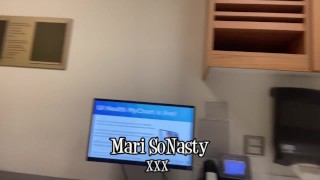 Cumshot In A Doctor's Office While Waiting For A Nurse