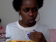 Preview 4 of Ebony girl Burping, Nose blowing, and Yawning Fetish Content by Simone Savage- teaser