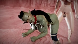 Futa - Anal - Caulifla x Weiblicher Ork - 3D Porn