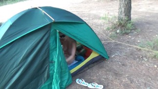 Naked in a Spanish Camping