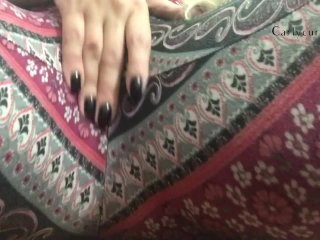 In tight pants_rubbing my pussy and ass! Thenopening my legs and playing!