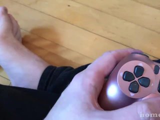 2nd Player - footplay, vore, unaware gay macrophilia shrinking