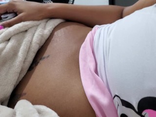 Latina Zwanger Met Ebony Die Een Grote Lul Wil