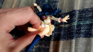 PrettyCure heroine CureMarine figure bukkake japanese nerdy anime hentai　Masturbation  semen