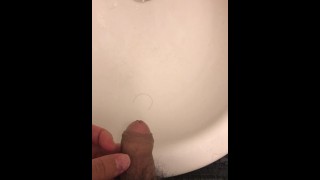 Uncut penis Japanese men's pee wash basin