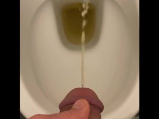 big dick, peeing, pissing, shaved