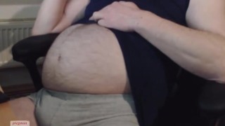 man pregnant and bellymovements