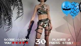 Gamer Girl Counter Strike Cums De Vibrador Enorme Com Gatinhos De Halloween
