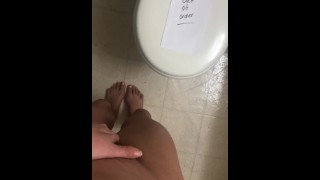 PEE DESPERATION CAUSES CUMMING AND PISSING IN THE SHOWER