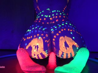 Blacklight Paint,Dildos, & Hooping- Thank You for_50K!