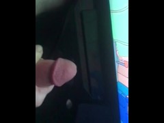 Solo slowmo male cumshot 