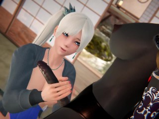 Futa - RWBY - Dark Elf x Weiss Schnee - 3D Porn