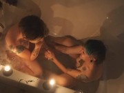 Preview 3 of Roomates Caught Fucking in Bathtub