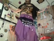 Preview 1 of Worship arab goddess Belly Dancing StripTease, unveil her sacred temple as she dances &strips 4 you