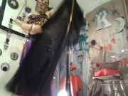 Preview 6 of Worship arab goddess Belly Dancing StripTease, unveil her sacred temple as she dances &strips 4 you