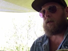 Sexy Bearded Daddy Jamming On a Sunday 