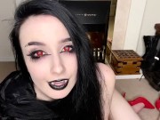 Preview 6 of Raven Alternative- Your British vampire mistress makes you watch her cum