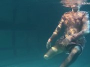 Preview 3 of Dressed underwater beauty Bulava Lozhkova swimming naked