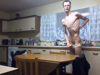 Hot Compilation of very Skinny Teen Showing off his Beautiful Ribs and Stroking his Juicy Cock