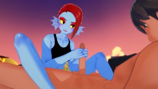 Undertale - 与 Undyne 做爱 - Hentai