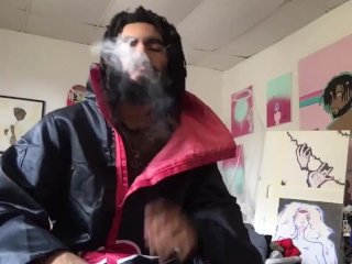 smoking, cosplay, anime, blowjob