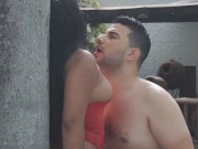 Preview 4 of The amateur couple she fucks in the pool and does anal in the bedroom