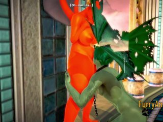 Pokemon Furry Hentai 3D Yiff - Charizard Girl is Ficked by Human Dragon