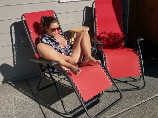 Wife Fucking Long Eggplant Outside