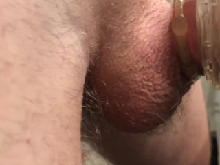 60fps, using cock ring, cumshot, masturbate
