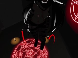 YOU SUMMON AN GOTHIC E-GIRL TO GIVE_YOU A TREAT DURING HALLOWEEN