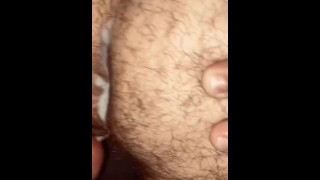 Cum on boyfriend’s hole